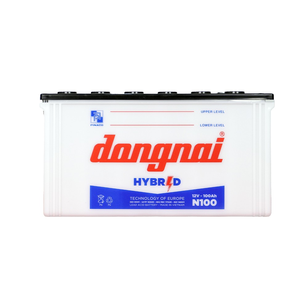 Vỏ bình ắc quy trắng in N100